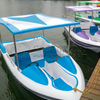 Hottest Product Water Play Equipment 5 Capacity Fiberglass Electric Boat Family Leisure Pedal Boat For Offshore Water