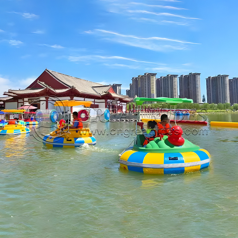 Motorized Adults Inflatable Electric Bumper Boat Floating Kiddie Water Dodgem 