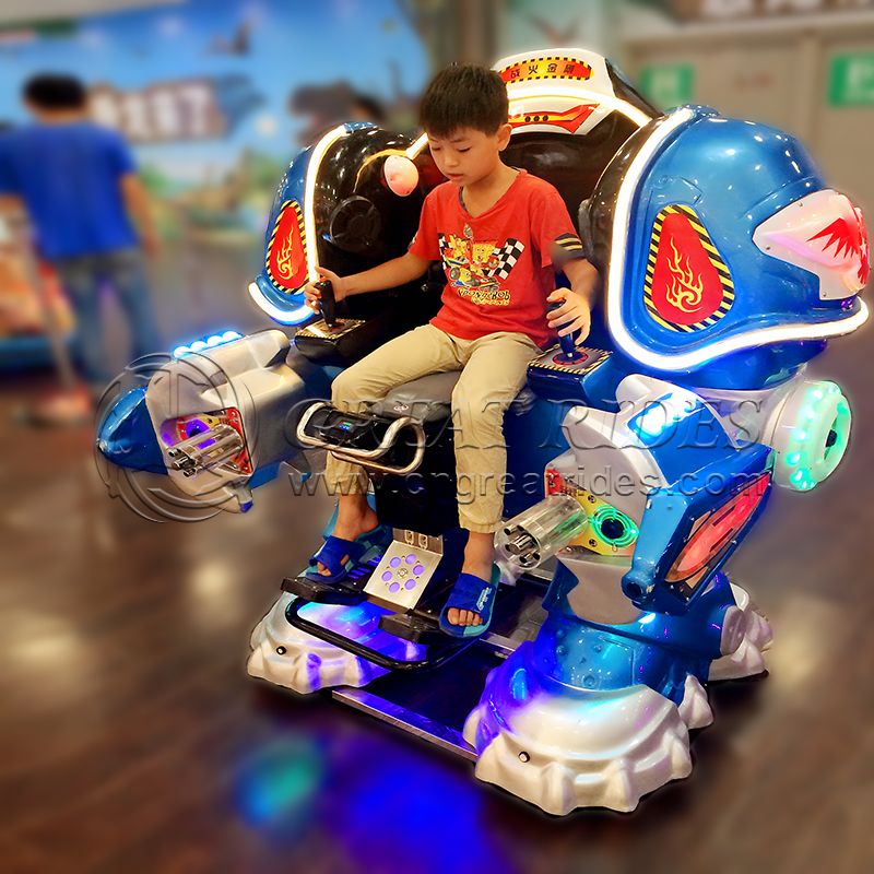 China supplier adventure park rides battery operated walking robot ride coin operated system robot rides for sale