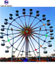 Top Quality 24 seats Entertainment Park Rides Kids Theme Park Games Ferris Wheel With Open Basket Cabin 