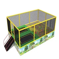 Outdoor Inground Trampoline Bungee Trampoline Park with Enclosures for Backyard Kids