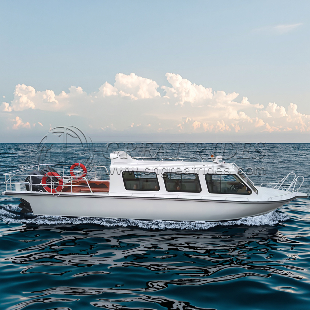 Newest Design 30.2ft/9.2m Aluminum Fishing Boat Console Cabin House Fishing Boat 12-14 Seats Luxury Boat Yacht