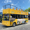 Luxury Double Decker Sightseeing Bus 17 Seat Tour Vehicle for Urban Tourism for Kids and Adults