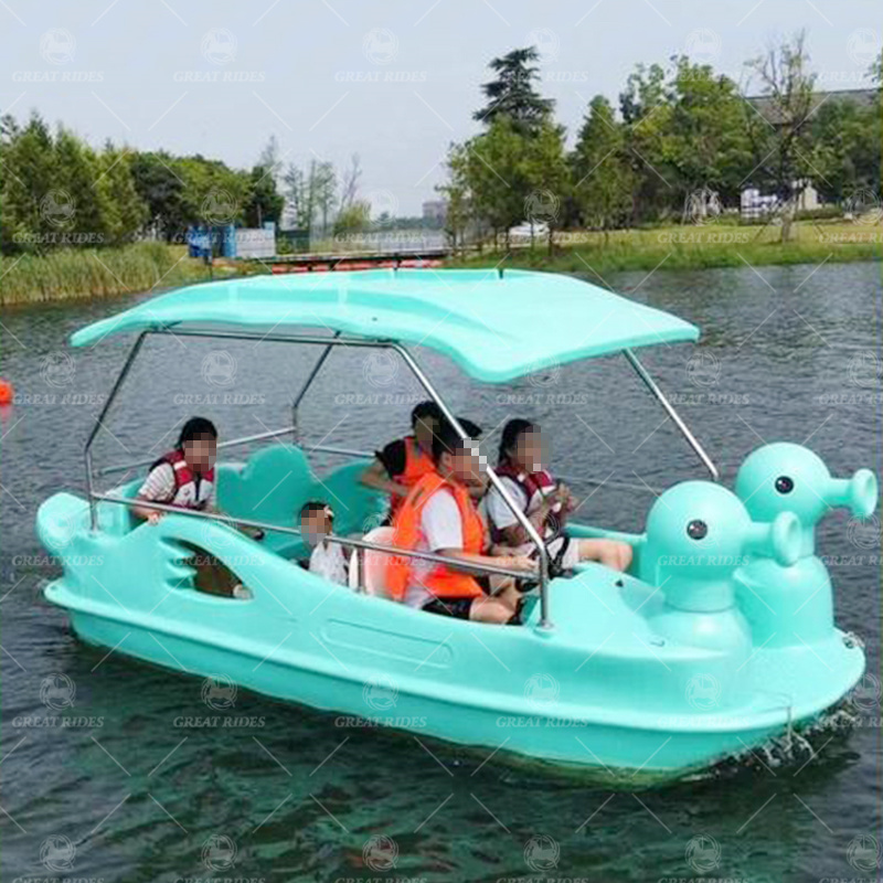 Wholesale Mini 7 Passenger Customized Small Cheaper Water Park Tourist Sightseeing Electric Boat
