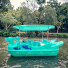 Colorful Bubble Bble Electric Boat with PE Hull for 4-5 Passengers in Resorts and Playgrounds