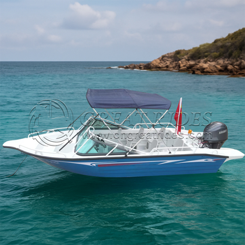 China Manufacturer 4.9m/16ft High Speed Small Boat All Welded Deep V Aluminum Sport Fishing Boat