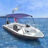 Functionality Aluminium High Speed Sporty Boat Racing Yachts 16ft Fishing Vessel With Bimini 