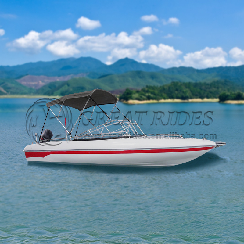  Mini Speed Boat Small 5.18m/17ft Fiberglass Boat 6 Passengers Fishing Boat 