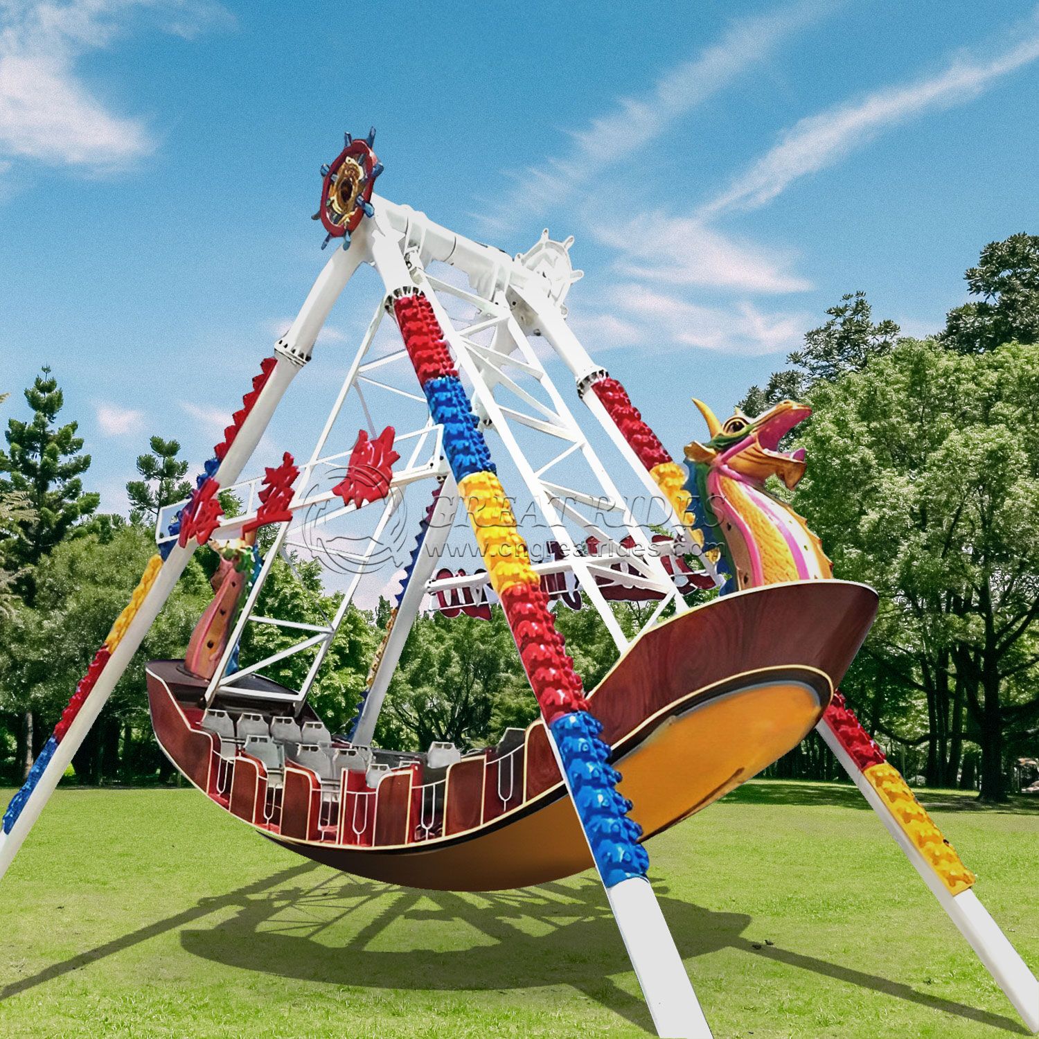 Attraction amusement park games machine swing 24 seats big pirate ship corsair rides for sale