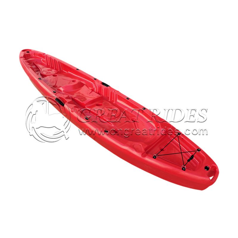 Summer Plastic Polyethylene Two Person Sit On Top Type Tandem Fishing Kayak for sale