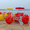 High Quality Aqua Cycle Water Park Pedal Boat Water Tricycle With Three Big Wheels 