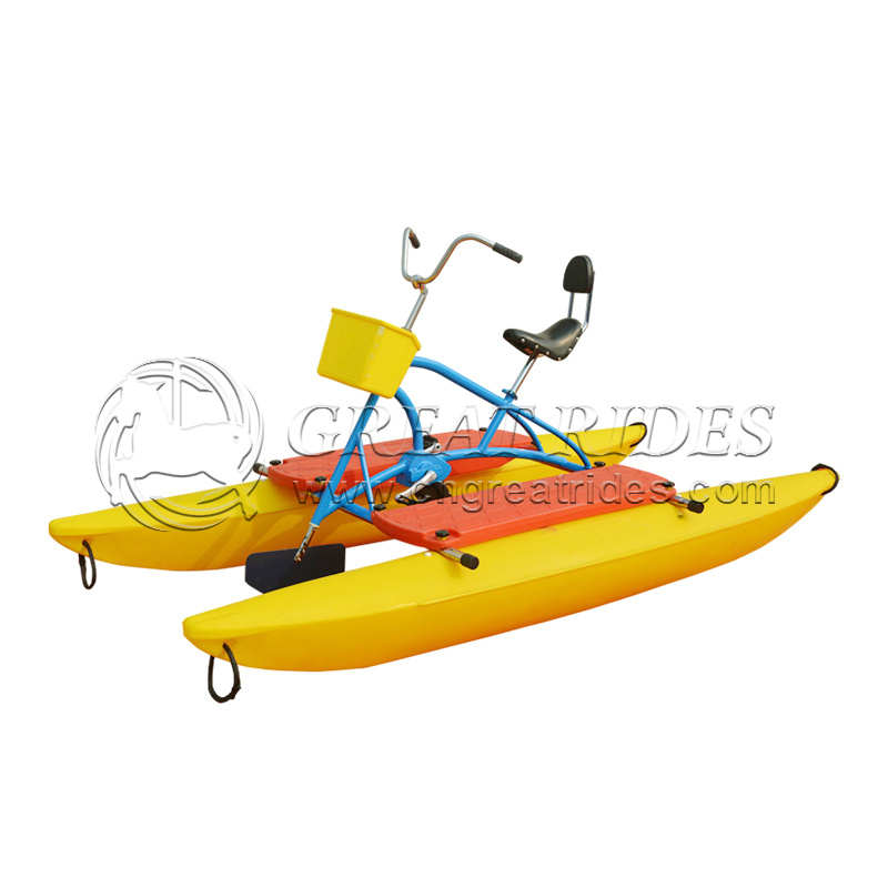 1~2 Seats Summer Pedal Bike Boat Playing Boat Human Power Water Bicycle for Sale