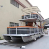Wholesales Price Outboard Engine Luxury Leisure Ships 12 Seats Family Party Pontoon House boat Offshore Entertainment Yacht