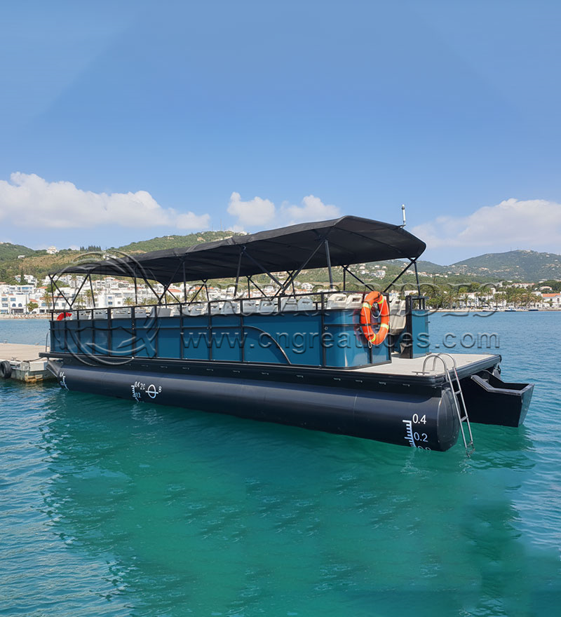 26-30 Seats Business Ships Yacht Luxury Super Yachts Classic Aluminum Pontoon Passenger Boat for Public Transport
