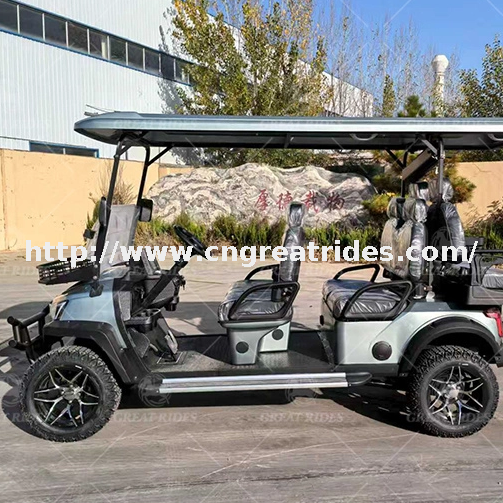 Cheap Luxury 6 Seater Low Speed Vehicle 4 Wheel Drive Push Electric Golf Cart For Sale
