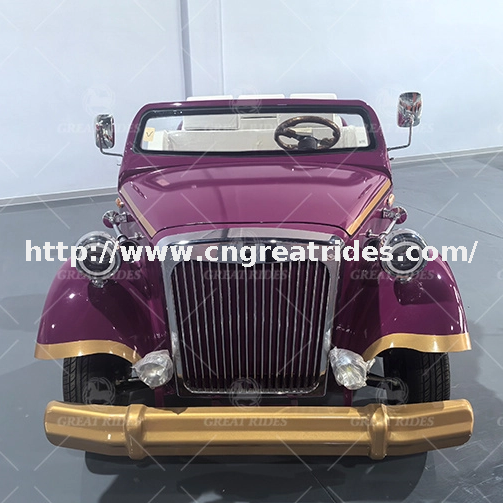 Electric Retro Vintage Classic Car 5 Seats New Model Vintage Style Electric Golf Cart