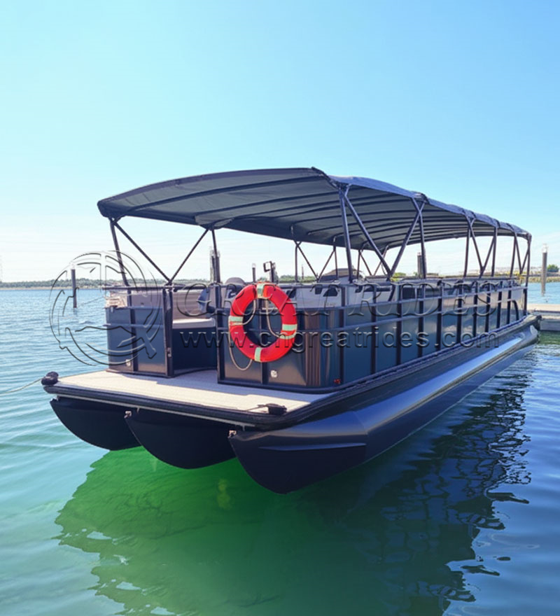 26-30 Seats Business Ships Yacht Luxury Super Yachts Classic Aluminum Pontoon Passenger Boat for Public Transport