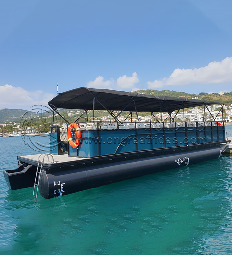 26-30 Seats Business Ships Yacht Luxury Super Yachts Classic Aluminum Pontoon Passenger Boat for Public Transport