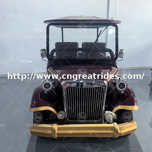 Electric 6-Seater Classic Vintage Oldtimer Golf Car for Marriage Sightseeing & Classic Vintage Cars Buses