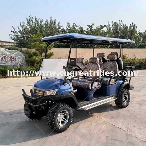 Cheap Luxury 6 Seater Low Speed Vehicle 4 Wheel Drive Push Electric Golf Cart For Sale
