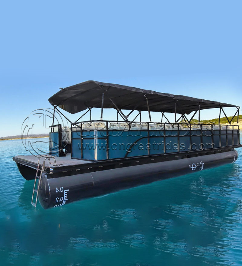 26-30 Seats Business Ships Yacht Luxury Super Yachts Classic Aluminum Pontoon Passenger Boat for Public Transport