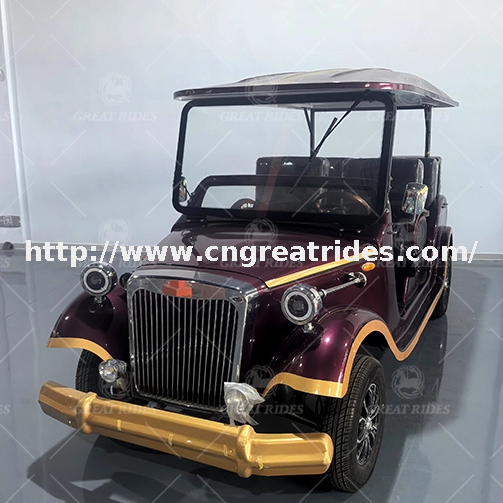 Electric 6-Seater Classic Vintage Oldtimer Golf Car for Marriage Sightseeing & Classic Vintage Cars Buses