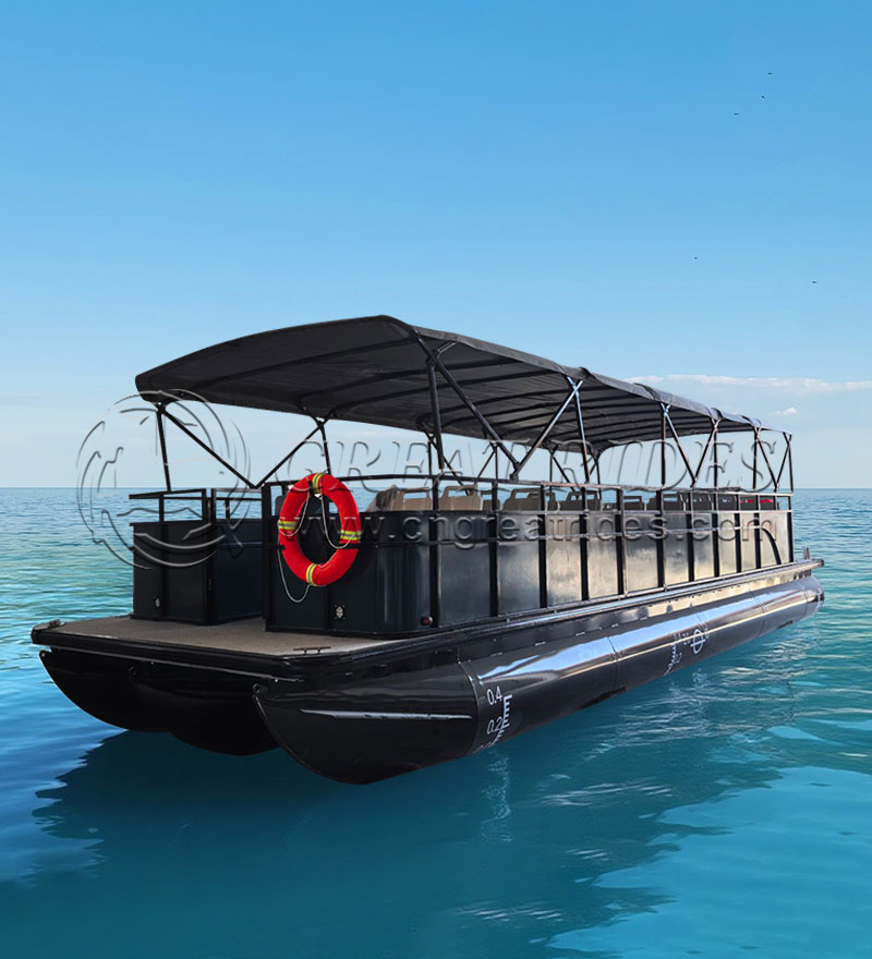 26-30 Seats Business Ships Yacht Luxury Super Yachts Classic Aluminum Pontoon Passenger Boat for Public Transport