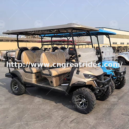 Cheap Luxury 6 Seater Low Speed Vehicle 4 Wheel Drive Push Electric Golf Cart For Sale