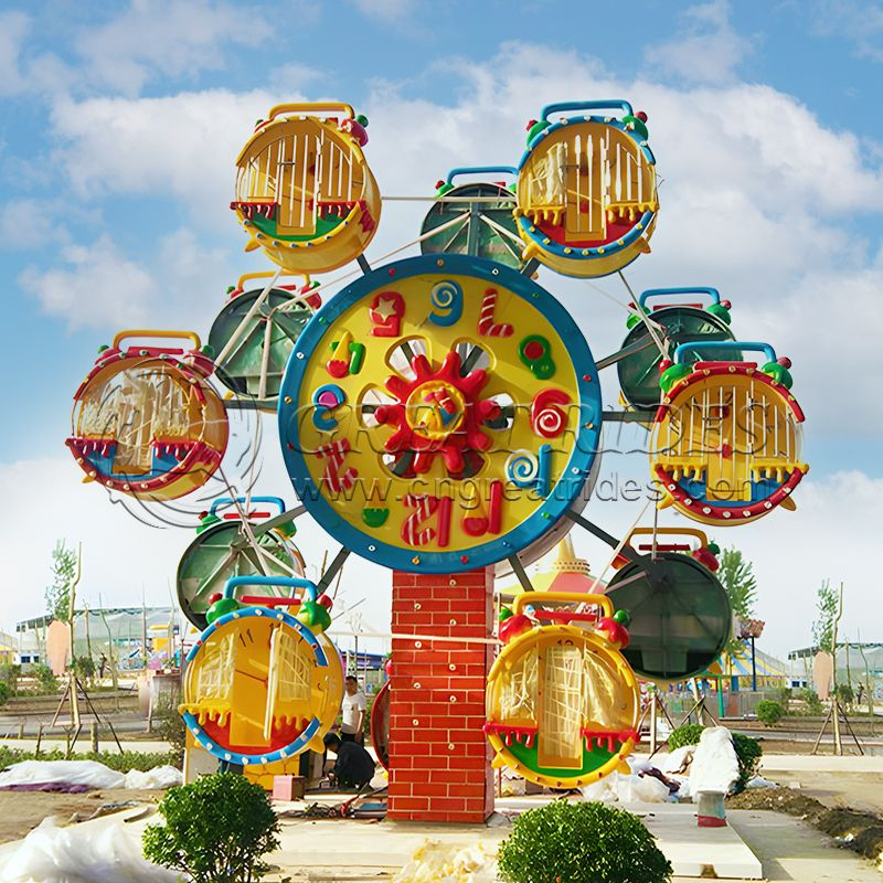 Great funfair rides kids amusement games 12 seats 6 cabins mini ferris ...