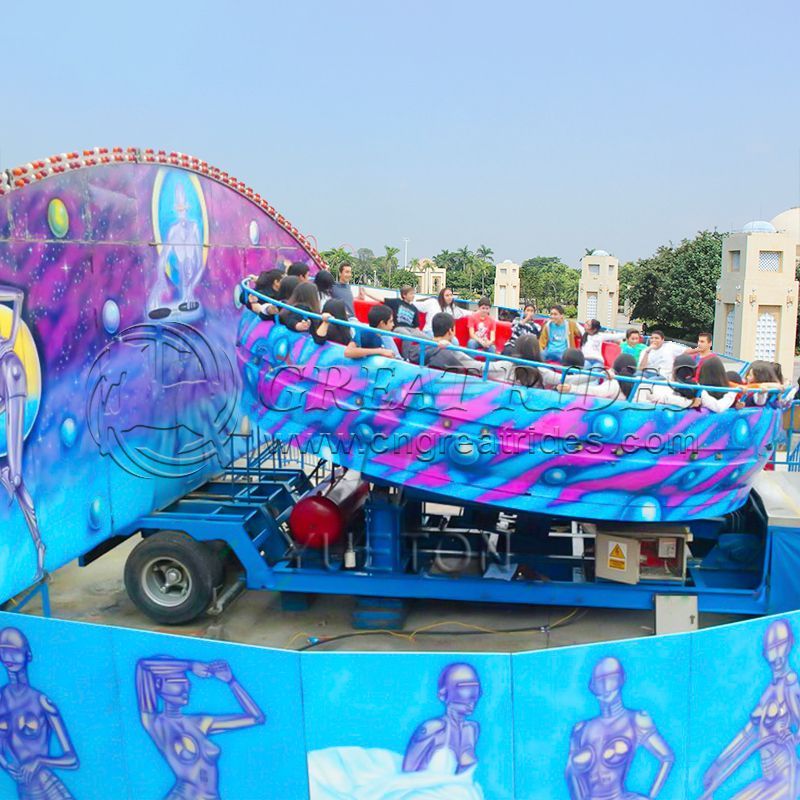 China direct manufacturer trailer mounted amusement games swing rotary ...