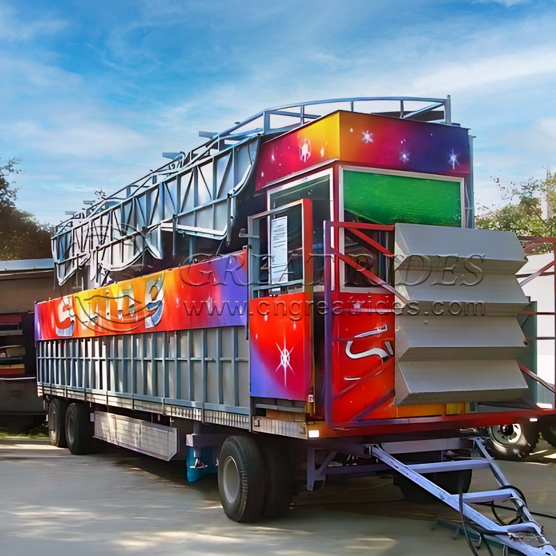 China direct manufacturer trailer mounted amusement games swing rotary ...