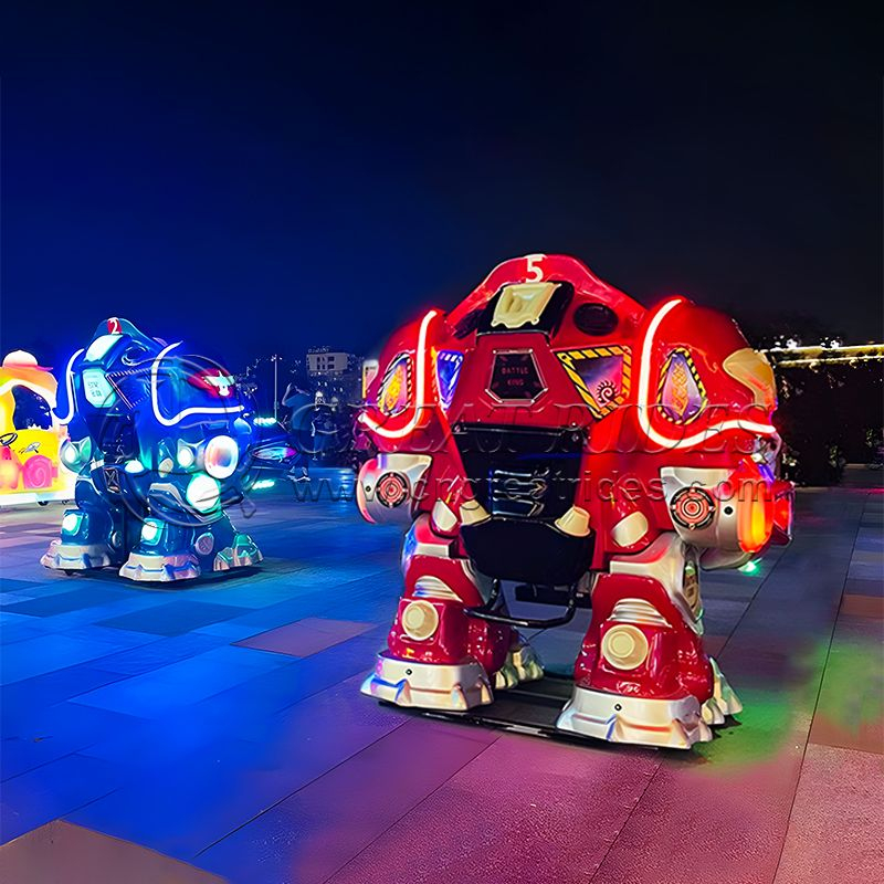 China supplier adventure park rides battery operated walking robot ride ...